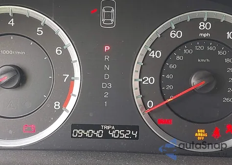 2009 Honda Accord 2.4 Ex-L z USA, uszkodzony, nr VIN 1HGCP26879A113647